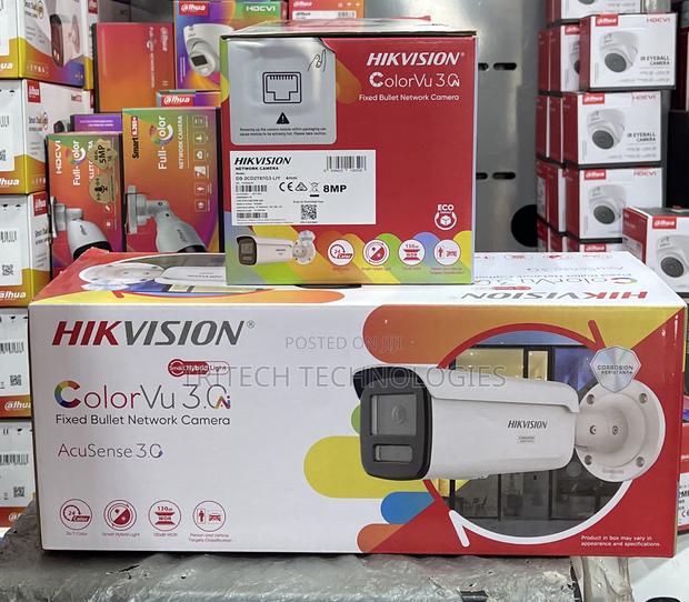 Hikvision 8mp Full Color Ds-2cd2t87g3-Liy (3.0 New)Bullet · Photo 1