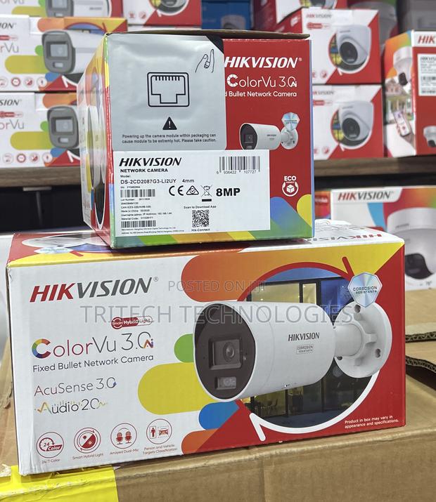 Hikvision Ds-2cd2087g3-Li2uy (3.0 New)8mp Colorvu Ip Outdoor · Photo 1