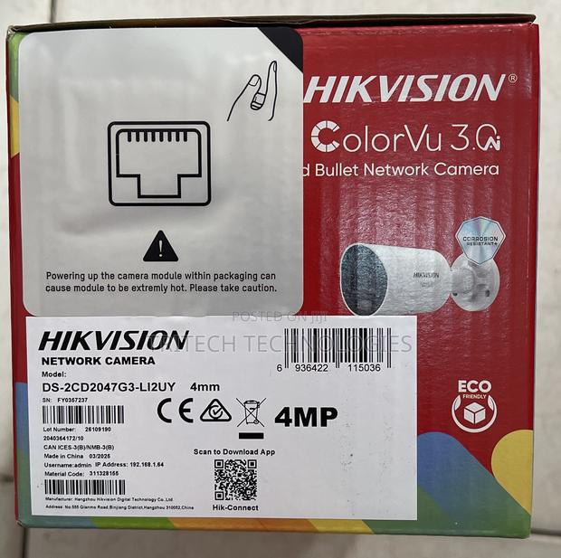 Hikvision Ds-2cd2047g3-Li2uy Colorvu Ip Camera · Photo 2