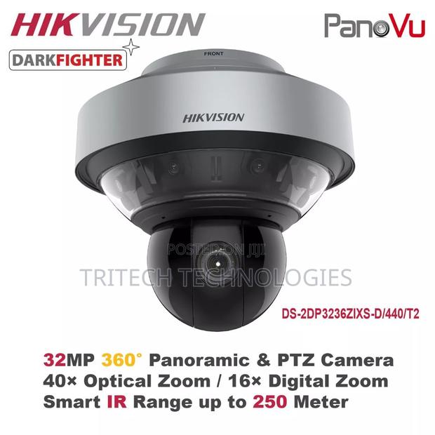 Hikvision 32mp Panovu + 360-Degree Stitched Panoramic PTZ · Photo 1