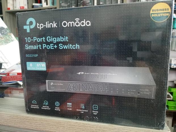 Tp-Link Omada 10 Port Gigabit Smart Poe+ Switch 61w Sg2210p · Photo 1