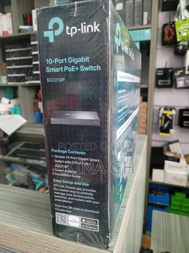 Tp-Link Omada 10 Port Gigabit Smart Poe+ Switch 61w Sg2210p · Photo 2