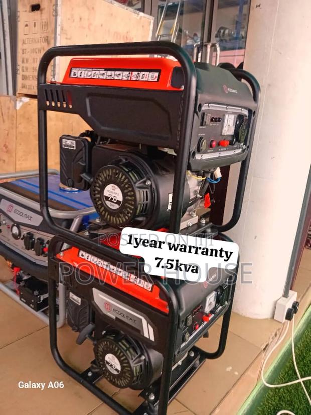 Omega Panel Ecoolmax Petrol Generator 7.5kva 8500watts · Photo 1