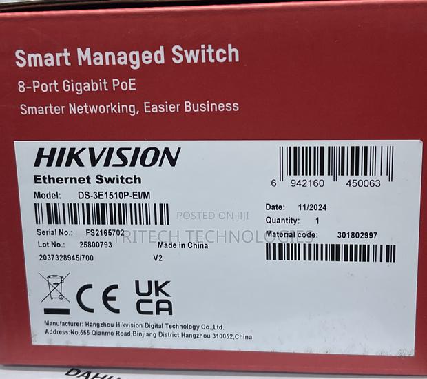 Hikvision 8port Poe Switch With 2uplink Ds-3e1510p-E1/M · Photo 2