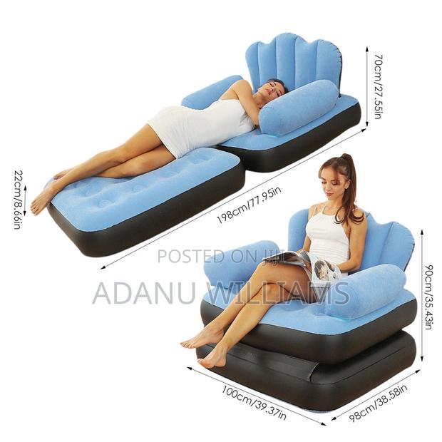 Multifunctional 5in1 Foldable Inflatable Bed Sofa With Pump · Photo 4