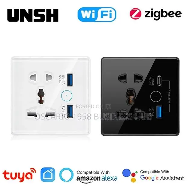 Eu, Uk , Us Universal Wifi/ Zigbee Smart Socket · Photo 1