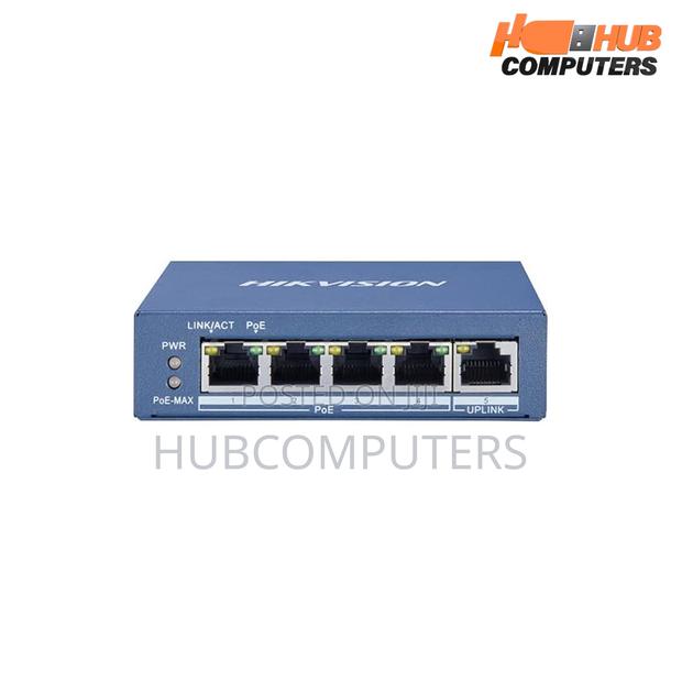Hikvision Ds-3e0505p-E/M Poe Gigabit 4 Port Unmanaged Switch · Photo 1