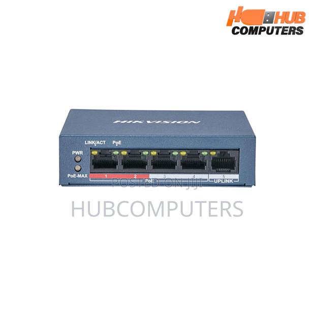 Hikvision Ds-3e0505p-E/M Poe Gigabit 4 Port Unmanaged Switch · Photo 2