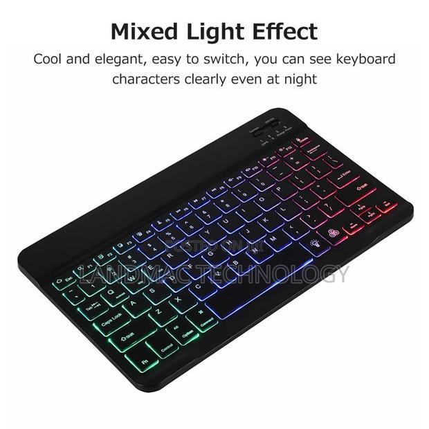 Wireless Bt Keyboard Ultra-thin Rechargeable Mixed Light · Photo 1