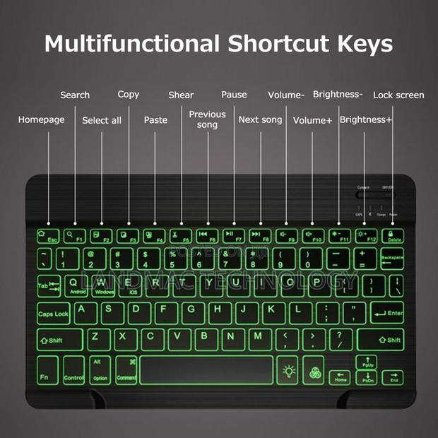 Wireless Bt Keyboard Ultra-thin Rechargeable Mixed Light · Photo 5