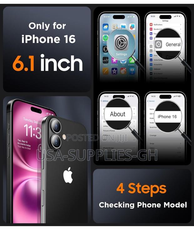 iPhone 16 Phone Case With Glass Screen / Camera Protector · Photo 4
