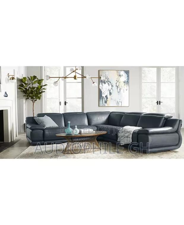 Macy's Furniture Daisley Leather Sofa With 2 Power Recliners · Photo 2