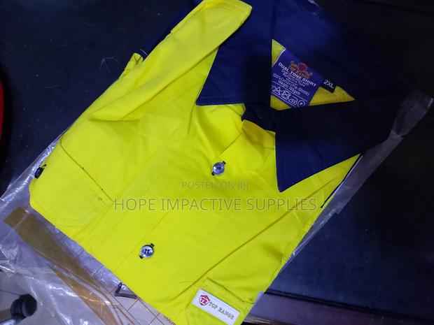 Mining Cotton Shirt - Yellow & Orange. · Photo 5