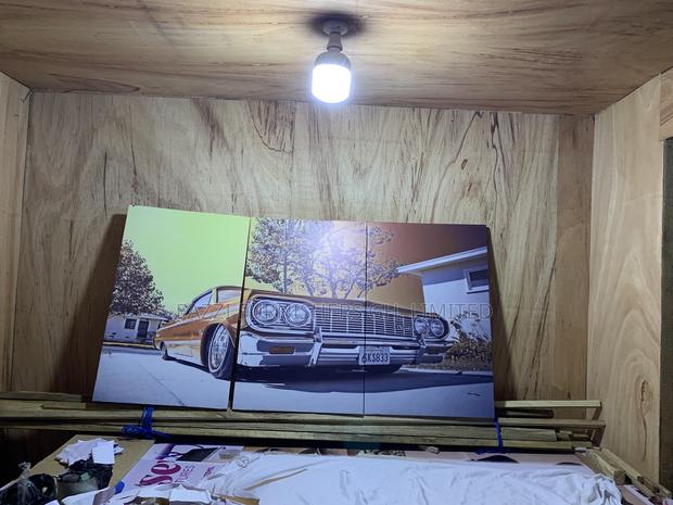 3 Sets Wall Arts Canvas Cadillac Car Portraits Decor · Photo 1