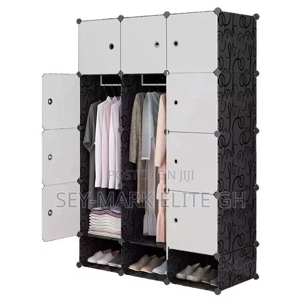 12 Cubes Plastic Wardrobe With Shoe Rack · Photo 1