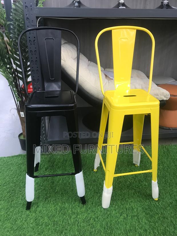 Bar Chair/ Stool (Quality Metal) With High Back Support · Photo 1