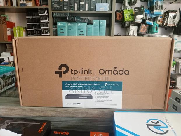 TP-Link Omada 16 Port Poe+ Smart Gigabit Switch Sg2218p · Photo 1
