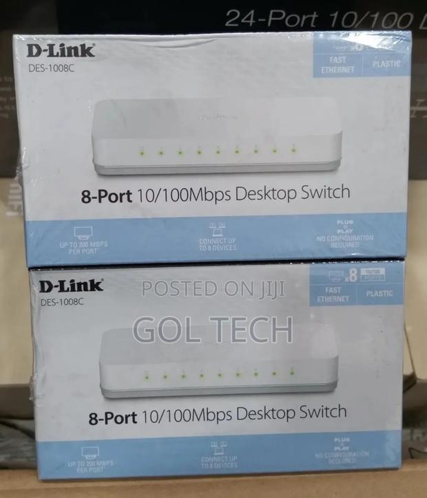 D-Link 8port Desktop Switch Des-1008c 10/100mbps · Photo 1