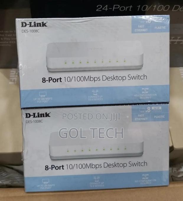 D-Link 8port Desktop Switch Des-1008c 10/100mbps · Photo 2