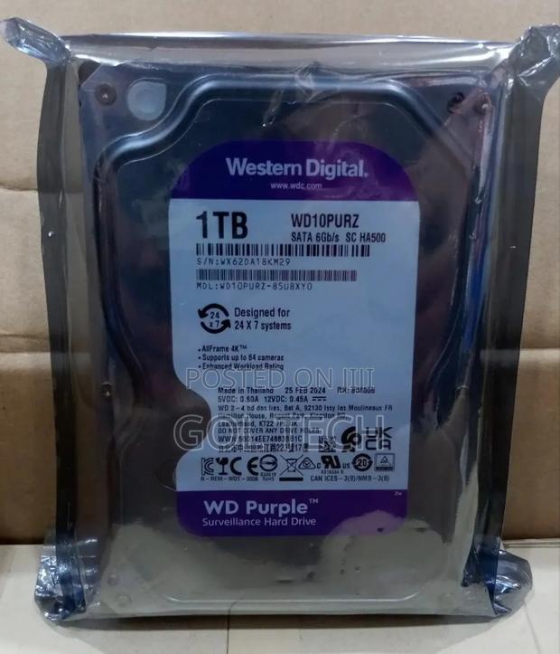 1tb Surveillance Hard Drive Wd Purple HDD · Photo 3