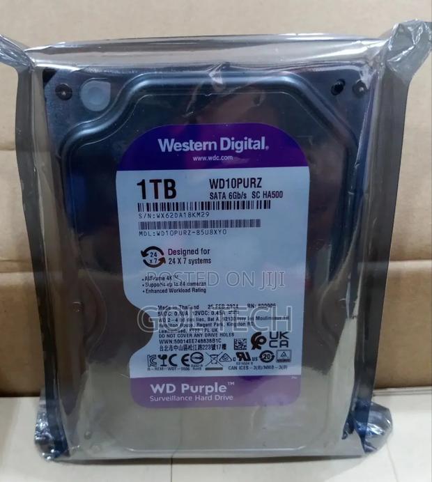 1tb Surveillance Hard Drive Wd Purple HDD · Photo 1