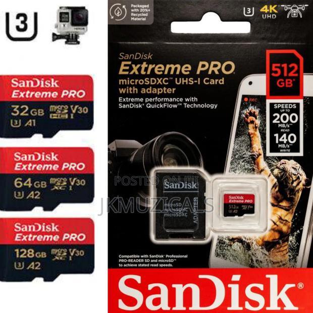 Camera Sd Card_ Sandisk Micro Sd 256gb 200mb/S_ Original Extreme Pro · Photo 3