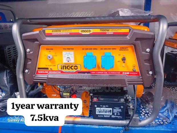 Royal Embassy Ingco Petrol Generator 7.5kva 8500watts Petrol · Photo 1