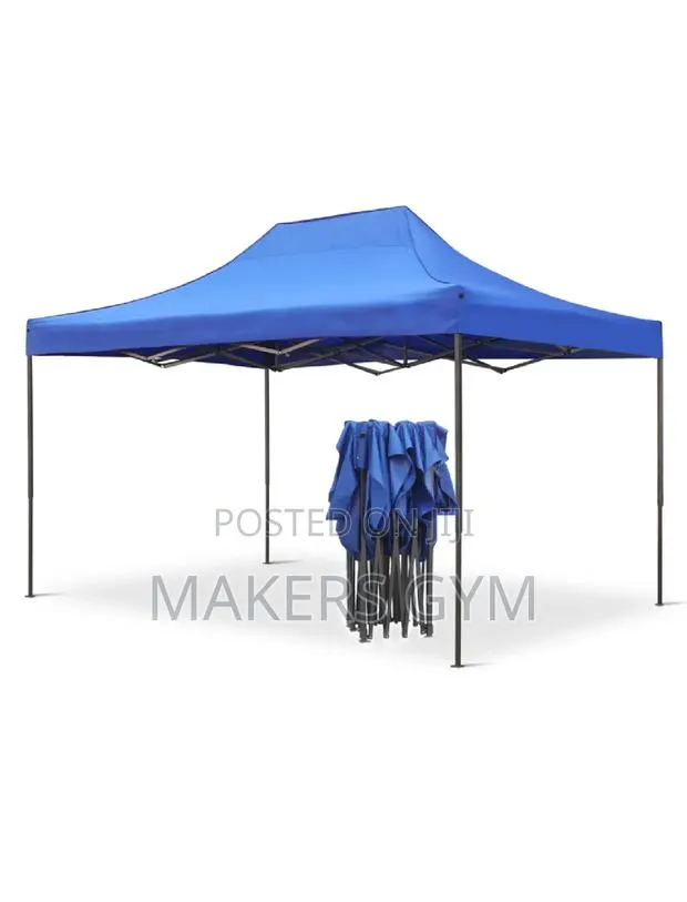 Portable Folding Iron Canopy Tent (Blue) · Photo 1