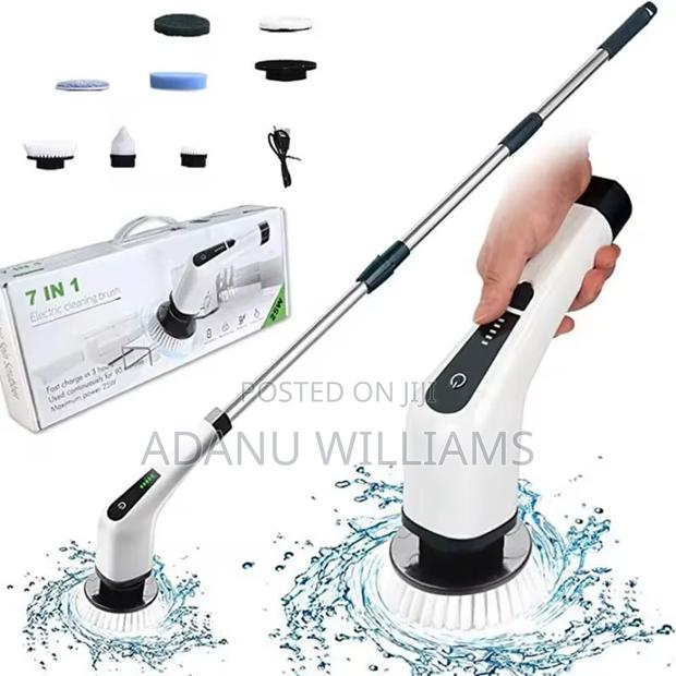 7in1 Electric Spin Scrubber ( 7 Replacement Brush Heads ) · Photo 1