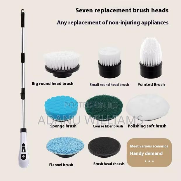 7in1 Electric Spin Scrubber ( 7 Replacement Brush Heads ) · Photo 4