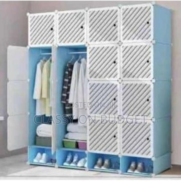 16 Cubes Plastic Wardrobe With Shoe Rack · Photo 1