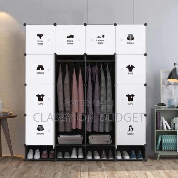 16 Cubes Plastic Wardrobe With Shoe Rack · Photo 2