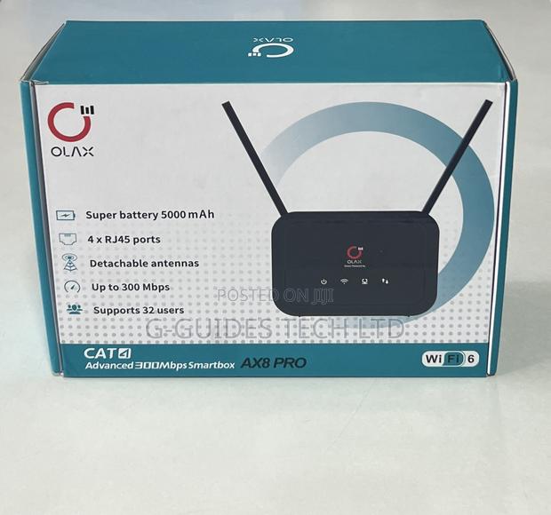 Olax 4g Router Ax8 Pro Wi-Fi 6 With Inbuilt Battery · Photo 3