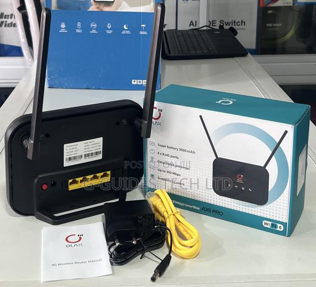 Olax 4g Router Ax8 Pro Wi-Fi 6 With Inbuilt Battery · Photo 5