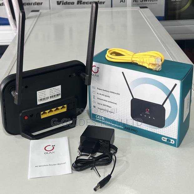 Olax 4g Router Ax8 Pro Wi-Fi 6 With Inbuilt Battery · Photo 2