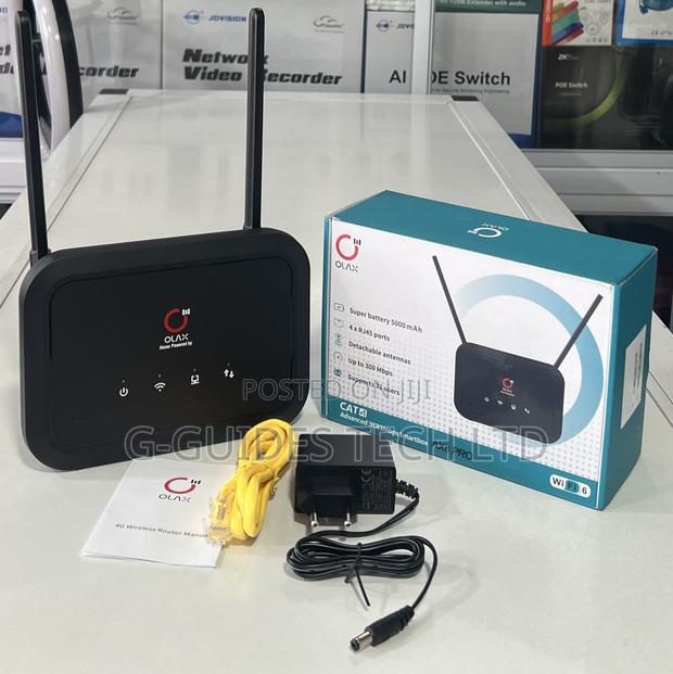 Olax 4g Router Ax8 Pro Wi-Fi 6 With Inbuilt Battery · Photo 1