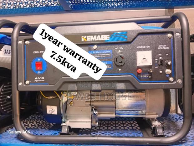 Panel Prestige Cell Kemage 7.5kva 8500watts Petrol Generator · Photo 1
