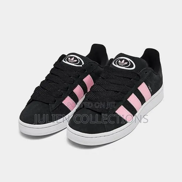 Adidas Campus Ad Black Pink N White · Photo 1