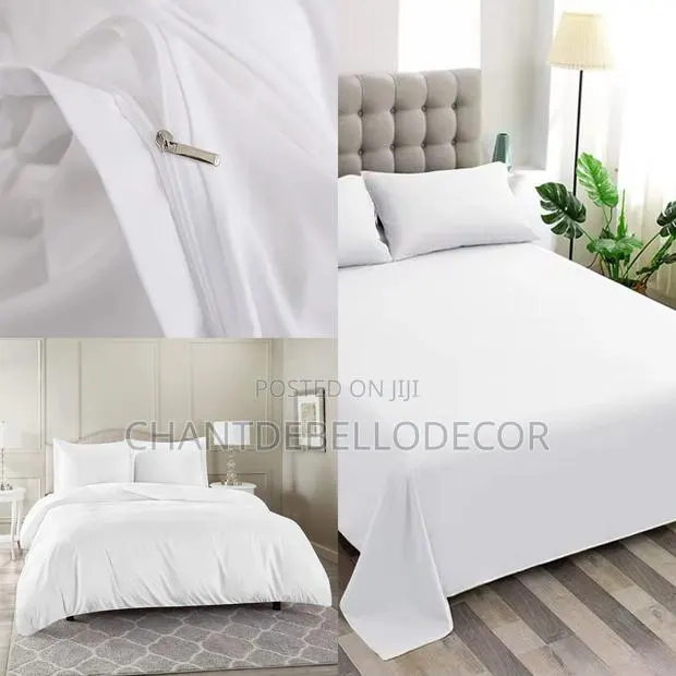 Fresh Culture King Size Premium Super Soft Removable White Duvet Set · Photo 1