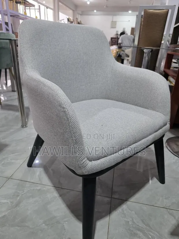 Style Grey Fabric Dining Chair · Photo 1