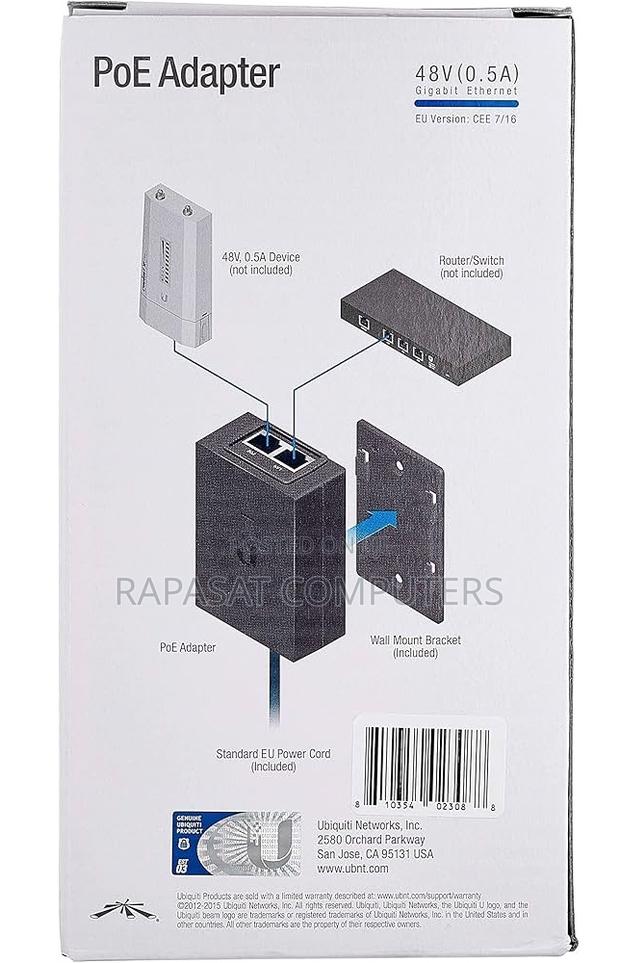 Ubiquiti 48v (0.5a) Gigabit Poe Adapter · Photo 1