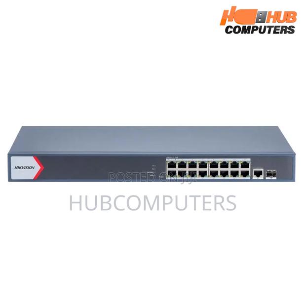 Hikvision Ds-3e1518p-El/M Poe Gigabit 16 Ports Manged Switch · Photo 1