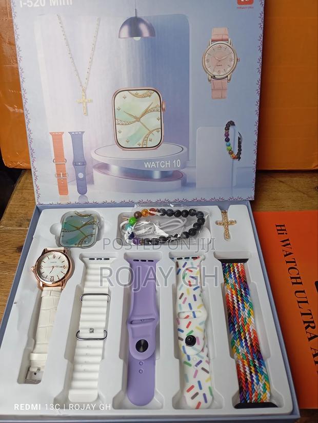 I-520 Mini Smart Watch, Quartz Watch, Bracelet, Chain- White · Photo 6