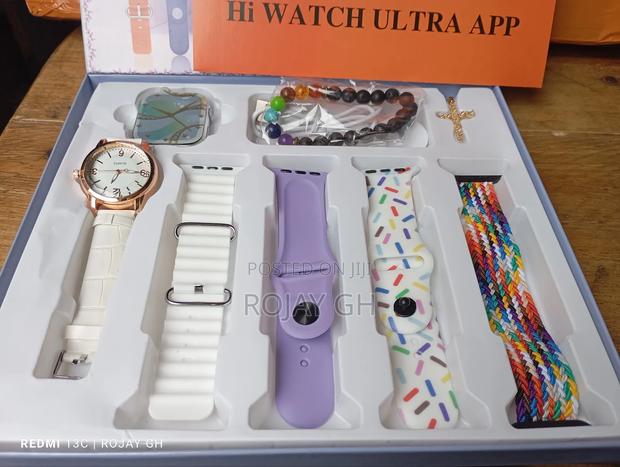 I-520 Mini Smart Watch, Quartz Watch, Bracelet, Chain- White · Photo 3