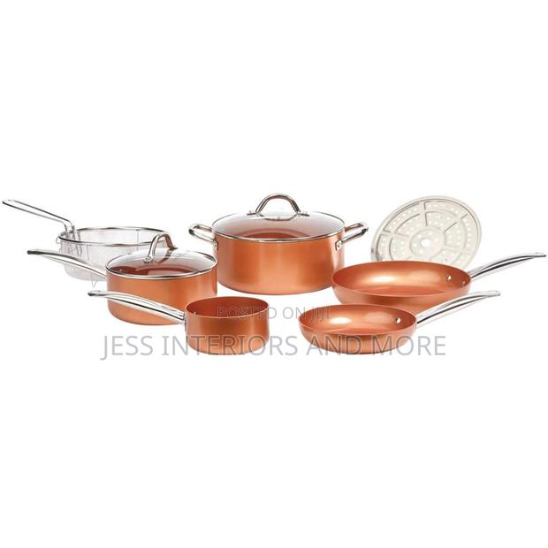 Copper Chef 9-Piece Nonstick Cookware Set, · Photo 1