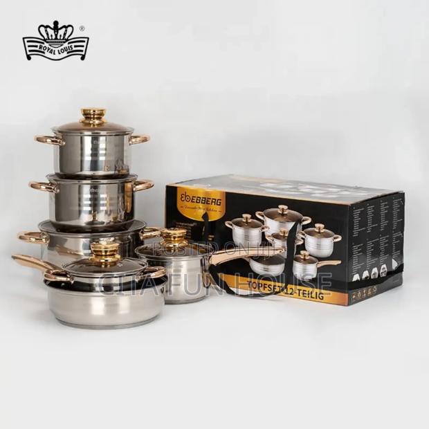 12pcs Heavy Stainless Steel Cookware Set · Photo 1