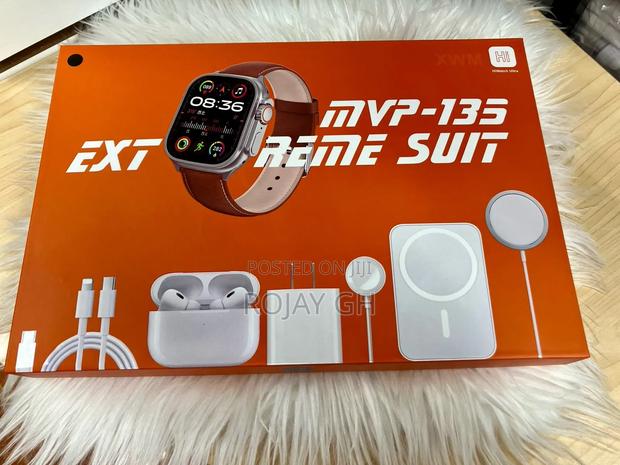 MVP Smartwatch Kit With Battery, Charger Headphones- Gold · Photo 3