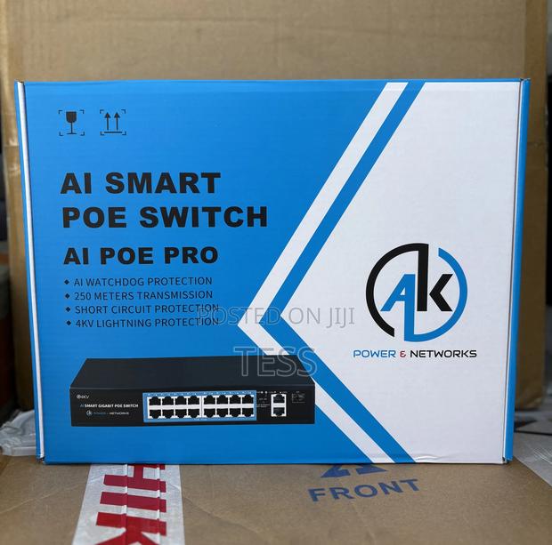 Ak 16port Poe Switch With 2uplink+1sfp 19" Rackmount · Photo 1