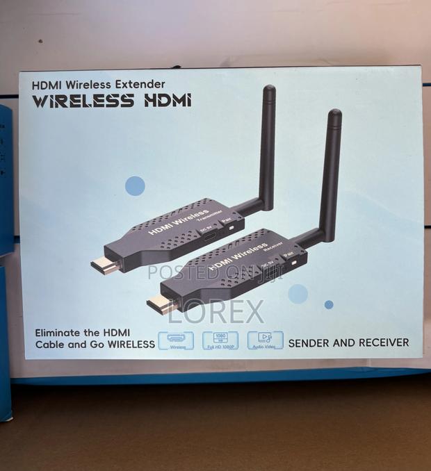 Hdmi Wireless 50m With Antenna Transmitter and Receiver · Photo 1