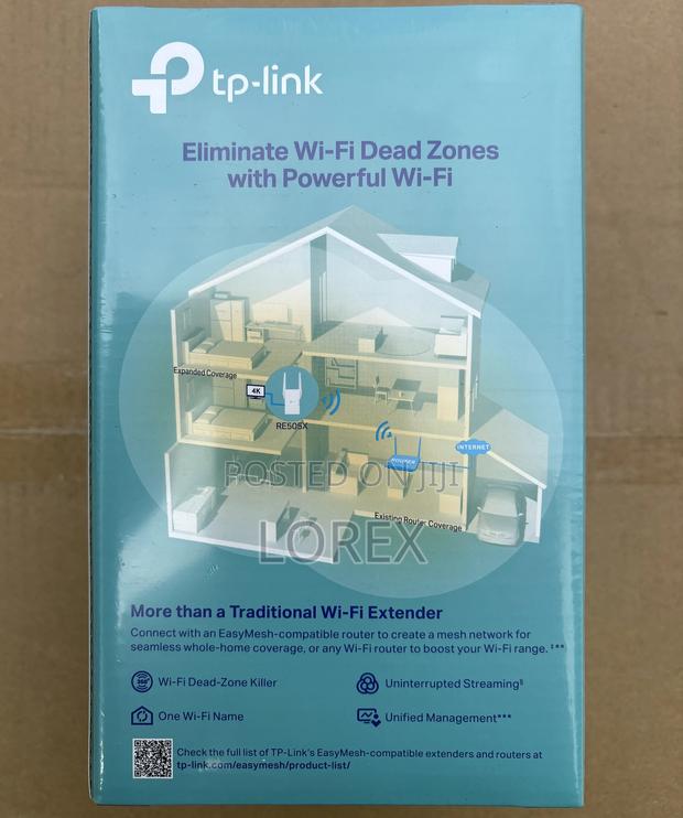 Tp-Link Wifi 6 Range Extenderq Re505x Dual Band Ax1500 · Photo 2